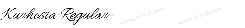 Kurhosia Regular字体转换 Kurhosia Regular字体转换